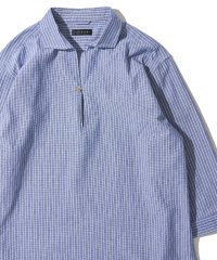 TETE HOMME/テットオム TETE HOMME 【WEB限定】パナマ織り7分袖カプリシャツ / スキッパーシャツ/508166817