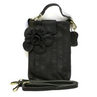 ESTACION/エスタシオン Estacion Estacion～エスタシオン～・立体フラワーモチーフ本革ミニポシェット【bc－w975b】/508166923