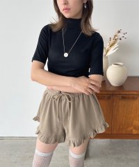 Jewelobe/ジュエローブ Jewelobe タートルネックハーフスリーブトップス/508166944