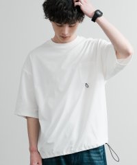 Rocky Monroe/ロッキーモンロー Rocky Monroe Tシャツ 半袖 カットソー メンズ 無地 オーバーサイズ ルーズ 裾ドローコード 胸ポケット グラスコード付き スト/508167200