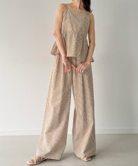 JUNOAH/ジュノア JUNOAH ペプラムキャミ+ワイドパンツSET/508167278