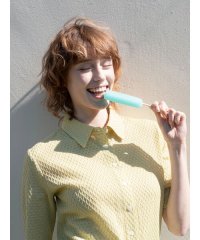 Te chichi TERRASSE/シャーリング衿付きカーディガン《2025summer catalog item》/508167389