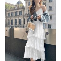 miniministore/ミニミニストア miniministore ティアードキャミワンピース レースワンピ/508167417