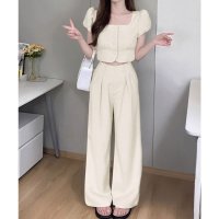 miniministore/ミニミニストア miniministore セットアップ春夏半袖トップスワイドパンツ/508167431