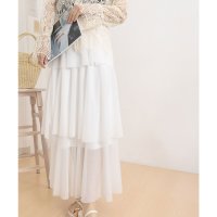 miniministore/ミニミニストア miniministore チュールティアードスカート ハイウエスト/508167433