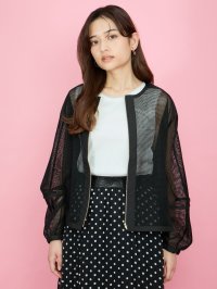 QUEENS COURT/クイーンズコート QUEENS COURT マイクロメッシュZIPブルゾン≪手洗い可能≫/508167522