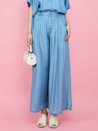 QUEENS COURT/クイーンズコート QUEENS COURT バイオシルクタックワイドパンツ≪洗濯機で洗える≫/508167523