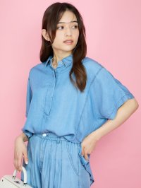 QUEENS COURT/クイーンズコート QUEENS COURT バイオシルクターンバックブラウス≪洗濯機で洗える≫/508167527