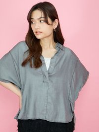 QUEENS COURT/クイーンズコート QUEENS COURT バイオシルクターンバックブラウス≪洗濯機で洗える≫/508167527