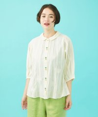 Jocomomola/フラワードビー フラットカラー半端袖ブラウス/508167573