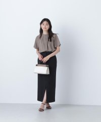 NATURAL BEAUTY BASIC/フロントスリットナロースカート/508167663
