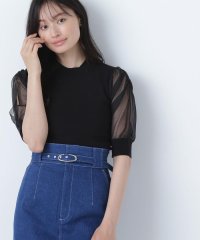 NATURAL BEAUTY BASIC/シアースリットスリーブニット/508167666