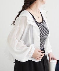 NICE CLAUP/OLIVE des OLIVE OUTLET/【さっと羽織れる軽量アウター】配色ステッチシアーマンパ/508167770