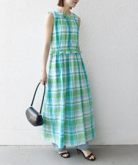 SHIPS any WOMEN/SHIPS any:〈洗濯機可能〉マドラス チェック ノースリーブ ワンピース/508170365