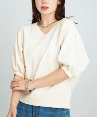 URBAN RESEARCH Sonny Label/パフスリーブVネックスウェットプルオーバー/508170421