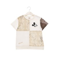 petit main/プティマイン petit main 【Disney】パッチワーク半袖Tシャツ/508170842
