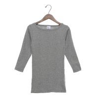 Robert P.Miller/ロバート・ピー・ミラー Robert P. Miller Robert P. Miller Panel－rib Boatneck L/S Tee －BORDER/508170853