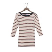 Robert P.Miller/ロバート・ピー・ミラー Robert P. Miller Robert P. Miller Panel－rib Boatneck L/S Tee －BORDER/508170853