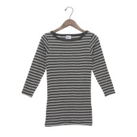 Robert P.Miller/ロバート・ピー・ミラー Robert P. Miller Robert P. Miller Panel－rib Boatneck L/S Tee －BORDER/508170853