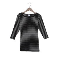 Robert P.Miller/ロバート・ピー・ミラー Robert P. Miller Robert P. Miller Panel－rib Boatneck L/S Tee －BORDER/508170853