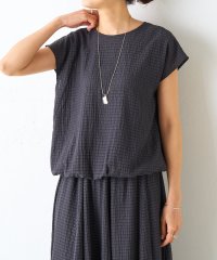 BEARDSLEY/シアーチェックフレンチブラウス/508170899