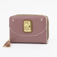 PEANUTS/ピーナッツ PEANUTS 財布 レディース 二つ折り 人気 キャラクター SNOOPY ブローチ/508171004