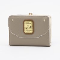 PEANUTS/ピーナッツ PEANUTS 財布 レディース がま口 二つ折り 人気 キャラクター SNOOPY ブローチ/508171005