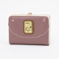 PEANUTS/ピーナッツ PEANUTS 財布 レディース がま口 二つ折り 人気 キャラクター SNOOPY ブローチ/508171005