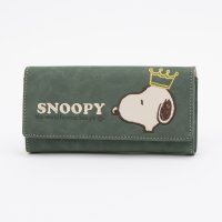 PEANUTS/ピーナッツ PEANUTS 財布 レディース 長財布 人気 キャラクター SNOOPY 刺繍 王冠/508171006