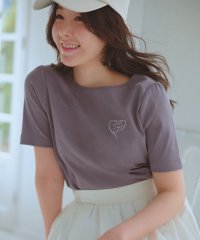 Feroux/【洗える】ワンポイント刺繍Tシャツ/508171027