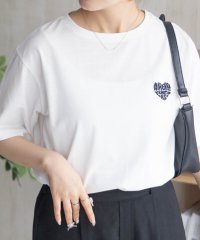 MAC HOUSE/マックハウス Mac－House nAvy ハートロゴ刺繍Tシャツ/508171081