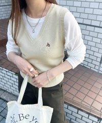 futier land/フューティアランド Futier Land ワンポイント刺繍ニットベスト/508171184