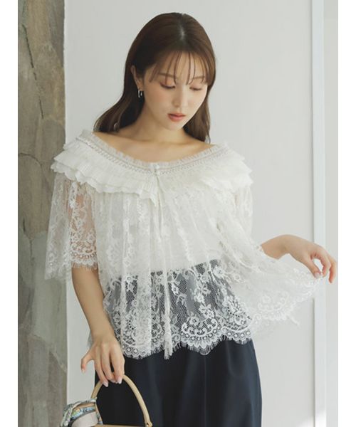 レースブラウス(508171481) | スナイデル(SNIDEL) - d fashion