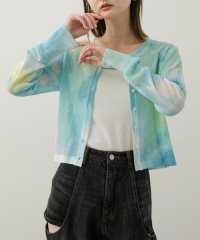 SENSE OF PLACE by URBAN RESEARCH/シアープリントクロップドカーディガン/508171503