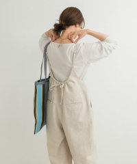 URBAN RESEARCH DOORS/コットンリネンBACKギャザーサロペット/508171554