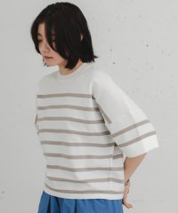 EKAL/ナバルボーダーショートスリーブニットTシャツ/508171591