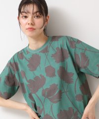 Dessin/【リンクコーデ・洗える】フラワープリントTシャツ/508171768