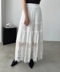 Jewelobe/ジュエローブ Jewelobe レーススイッチングマキシスカート/508172228
