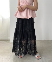 Jewelobe/ジュエローブ Jewelobe レーススイッチングマキシスカート/508172228