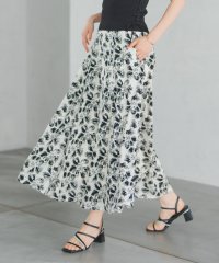 MISCH MASCH/ミッシュマッシュ MISCH MASCH 2025春夏新作 モノトーンビッグフラワースカート/508172325