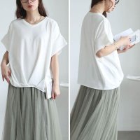 GOLD JAPAN/ゴールドジャパン GOLDJAPAN Vネックタケノコタックカットソー/508172436