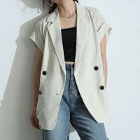 Sawa a la mode/サワアラモード Sawa a la mode トレンド感溢れる大人のダブルジレジャケット/508172441