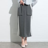 Sawa a la mode/サワアラモード Sawa a la mode 遊び心で垢抜ける配色ラインスカート/508172451