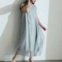 Sawa a la mode/サワアラモード Sawa a la mode 見た目も着心地も軽やか接触冷感シフォンワンピース/508172457