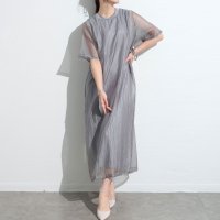 Sawa a la mode/サワアラモード Sawa a la mode 風を感じる接触冷感シフォンドッキングワンピース/508172458