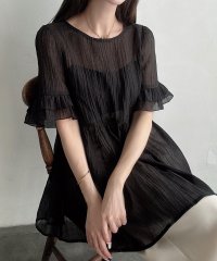 Meiru/メイル Meiru Meiru シアーペプラムブラウス/508172511