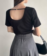 Meiru/メイル Meiru Meiru 【取り外し可能パット付き】バックオープンカットトップス/508172513