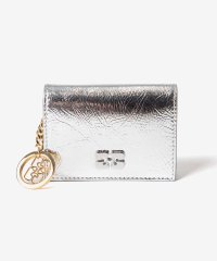 GANNI/ガニー GANNI ガニー GANNI Bou Flap Card Holder Metallic ボウ フラップ カードホルダー メタリック A6393 カー/508172556