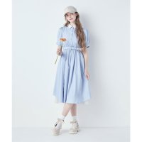F.i.n.t/フィント F i.n.t バックラッフルストライプシャツワンピース/508172679