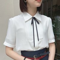 F.i.n.t/フィント F i.n.t 楽天ガールズアワード 【モデル着用商品】【洗える】ピンタックヨークリボン付きシャツ/508172683
